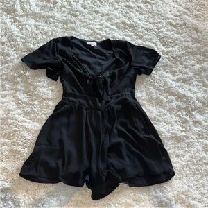 Love for a Lifetime Black Dress Romper